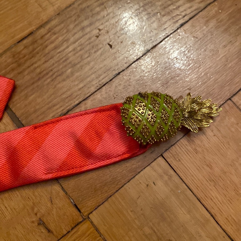 Vintage- J Crew pineapple ribbon belt!